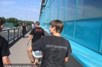 Александр Заикин в футболке Hostile Breed перед концертом Metallica в 2007 году