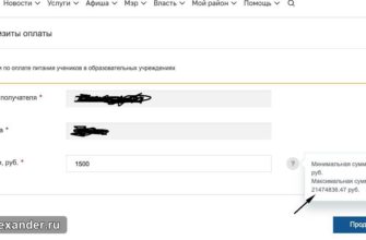 Лимит пополнения счёта школьной столовой в Москве