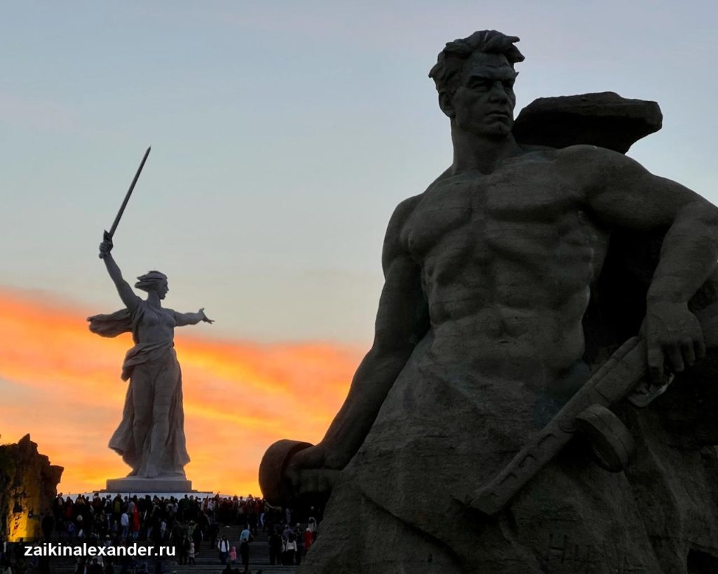 9 мая в Волгограде — Родина-мать и Мамаев курган — кадр 8