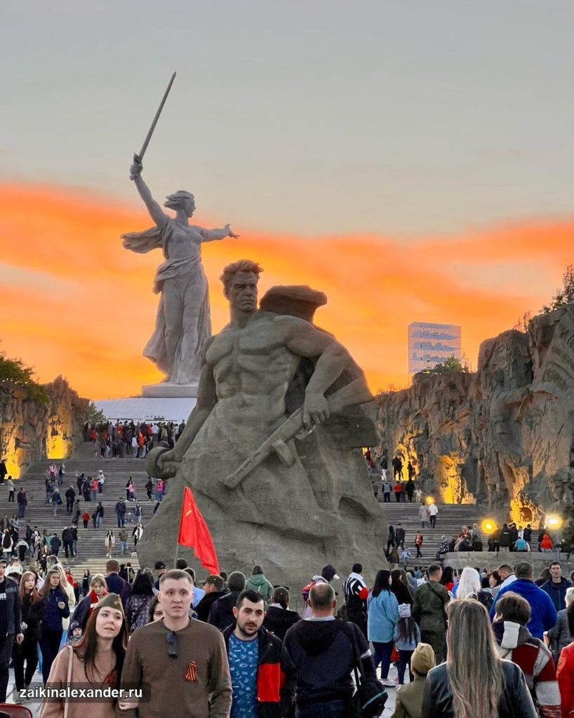 9 мая в Волгограде — Родина-мать и Мамаев курган — кадр 9