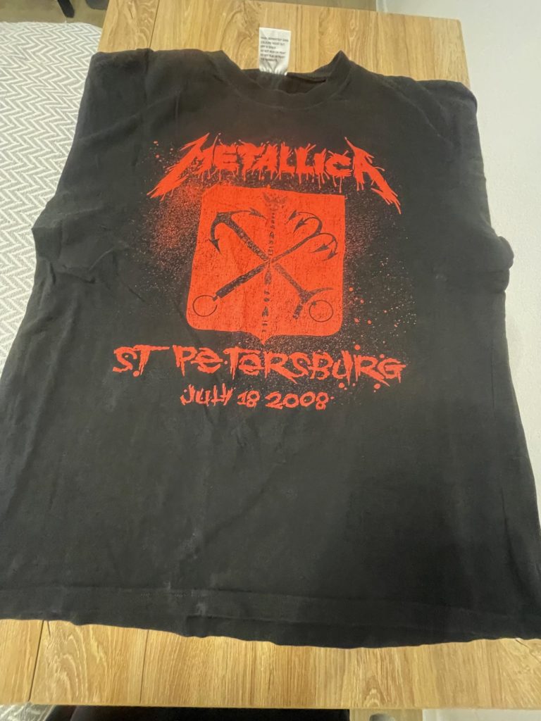 Metallica — Питер Туровая 18 июля 2008 — лицевая сторона