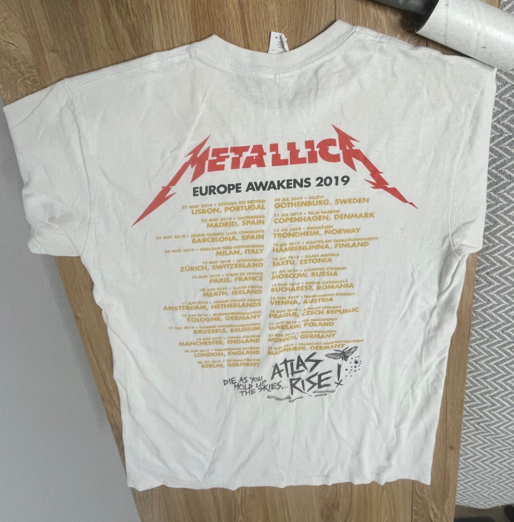 Metallica — Туровая 2019 — обратная сторона