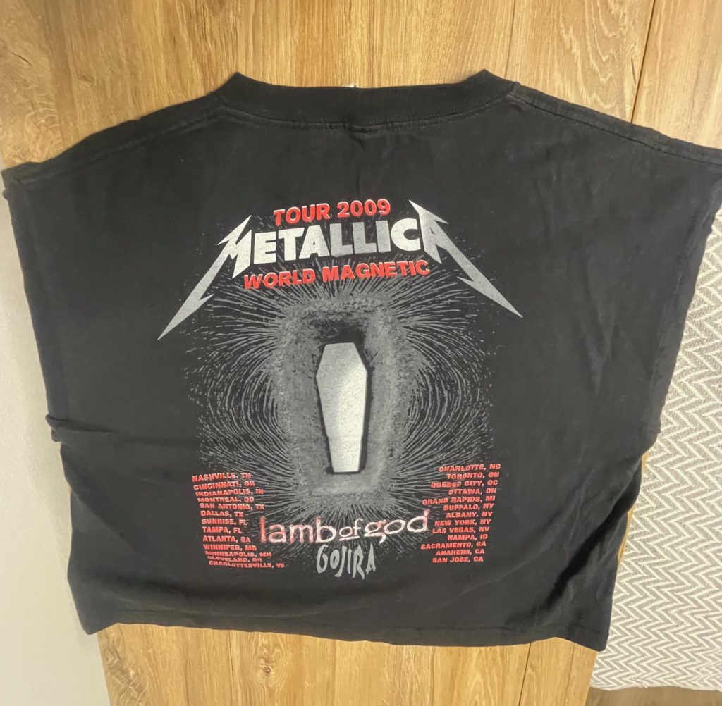 Metallica — Туровая World Magnetic 2009 — обратная сторона