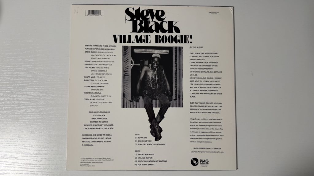 Steve Black — Village Boogie! — задник