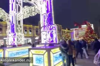 Новогодняя Москва — прогулочное видео — видео 1